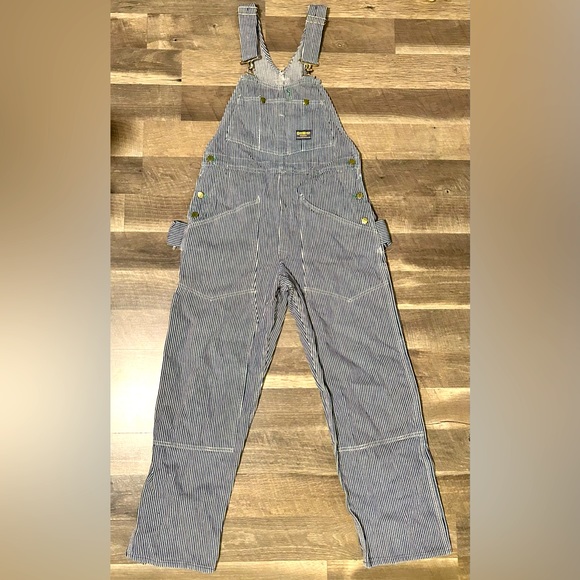 OshKosh B'gosh Pants - 🚂Adult Vintage Oshkosh B'Gosh Railroad Pinstripe Denim Overalls🚂